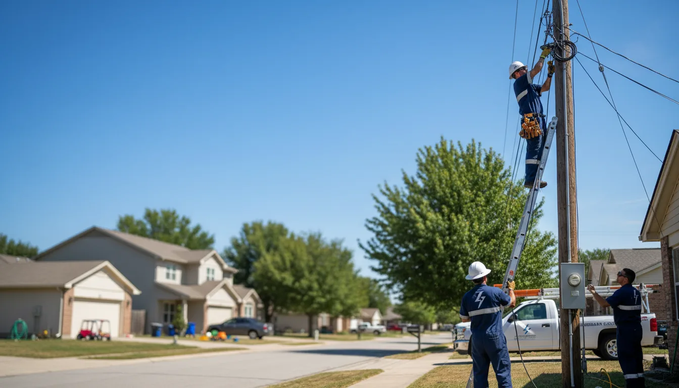 Residential electrician providing installation services in Garden Prairie, IL